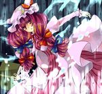  hair_ribbon hat patchouli_knowledge purple_eyes purple_hair ribbon solo touhou yutsuka_(amyucca) 