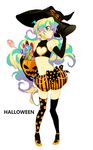  bow candy cloud_hair elbow_gloves flat_chest food gloves halloween hat high_heels kazuko lollipop long_hair mismatched_legwear multicolored_hair nia_teppelin pearl pigeon-toed polka_dot polka_dot_legwear shoes solo striped swirl_lollipop tengen_toppa_gurren_lagann thighhighs witch_hat 