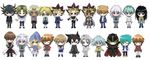  6+boys black_hair blonde_hair blue_eyes blue_hair breasts brown_eyes brown_hair chibi dark_magician_girl dark_skin everyone fudou_yuusei fujiwara_yuusuke gloves green_eyes green_hair jacket johan_andersen jounouchi_katsuya jpeg_artifacts kaiba_mokuba kaiba_noah kaiba_seto large_breasts long_hair manjoume_jun marik_ishtar marufuji_shou multiple_boys multiple_girls mutou_yuugi school_uniform short_hair skirt tenjouin_asuka touzokuou_bakura white_hair yami_yuugi yellow_eyes yuu-gi-ou yuu-gi-ou_5d's yuu-gi-ou_duel_monsters yuu-gi-ou_gx yuuki_juudai 