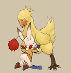  anthro_on_feral avian balls beak bestiality bottomless butt chocobo clothing cum cum_in_mouth cum_inside erection eyes_closed fellatio feral final_fantasy gay interspecies kneeling lambent male moogle nude oral oral_sex penis plain_background sex video_games wings 