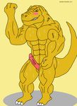  abs anthro biceps cum dinosaur erection extreme_dinosaurs flexing male maxime-jeanne muscles nude pecs penis pose reptile scalie solo t-bone_(extreme_dinosaurs) theropod tyrannosaurus_rex 