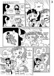  anthro anthrofied clothing comic dialog dragon duo english_text equine female friendship_is_magic greyscale hair horn horse inside mammal monochrome my_little_pony pinkie_pie_(mlp) pony shepherd0821 text twilight_sparkle_(mlp) unicorn 