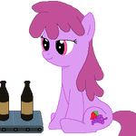  alcohol alcoholic alpha_channel animated beed beer berry_punch_(mlp) beverage bottle conveyor_belt cutie_mark drink drinking equine female feral friendship_is_magic half-closed_eyes horse low_res mammal my_little_pony plain_background pony purple_eyes tomdantherock transparent_background 