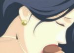  animated animated_gif earrings fellatio foxy_nudes hana_no_joshi_ana:_newscaster_etsuko jewelry lowres oral spit uncensored yamanobe_etsuko 