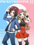  blonde_hair calme_(pokemon) female_protagonist_(pokemon_xy) highres male_protagonist_(pokemon_xy) nintendo pokemon pokemon_(game) pokemon_xy serena_(pokemon) 