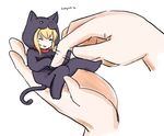  animal_costume animal_ears bell blonde_hair cat_costume cat_ears cat_tail drawfag hands long_hair minigirl motion_lines sakura-sou_no_pet_na_kanojo shiina_mashiro solo_focus tail tickling 