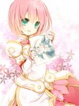  bad_id bad_pixiv_id dress estellise_sidos_heurassein gloves green_eyes pink_hair repede short_hair sketch smile tales_of_(series) tales_of_vesperia yonema 