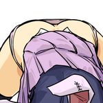  animal_ears ass bent_over bunny_ears head_out_of_frame long_hair panties reisen_udongein_inaba seki_(red_shine) skirt solo top-down_bottom-up touhou underwear 