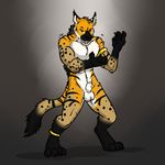  balls ear_piercing feline lynx male mammal nude piercing sheath solo tiger toned transformation 
