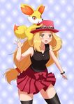  blonde_hair female_protagonist_(pokemon_xy) nintendo pokemon pokemon_(game) pokemon_xy serena_(pokemon) 