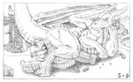  absorption_vore anal anal_insertion anal_penetration anal_vore anthro anus digestion dildo dragon giant improvised_dildo insertion lizard macro male monochrome penetration penis relaxing reptile scalie sex_toy ship shuttle smile vorarephilia vore wings 