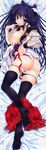 :p absurdres ass between_buttocks between_labia black_bra black_legwear black_panties blue_hair bow bow_bra bra bra_around_one_arm breasts censored convenient_censoring dakimakura finger_licking finger_to_mouth full_body highres huge_filesize inuzumi_masaki large_breasts legs licking lying nipples on_side open_clothes open_shirt ore_no_kanojo_no_uraomote panties panty_pull red_eyes school_uniform shirt side-tie_panties skirt skirt_around_one_leg skirt_pull solo string_panties thighhighs tongue tongue_out uesugi_akeno underwear 