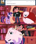  black_hair blue_eyes cape comic cutie_mark dan dan_vs equine female feral fluffle_puff friendship_is_magic green_eyes hair horn horse invalid_tag male mammal my_little_pony pink_hair pony purple_eyes purple_hair twilight_sparkle_(mlp) unknown_artist 