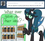  ask_crinkle_bottom_chrysalis bottle changeling chocolate_milk clothing crinklebottomchrysalis dialog diaper english_text equine eyes_closed fangs female feral fridge friendship_is_magic green_eyes green_hair hair holes horn mammal my_little_pony plain_background queen_chrysalis queen_chrysalis_(mlp) solo text tumblr twintails white_background wings 