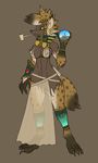  by_the_book clothed clothing female gnoll hair looking_at_viewer peter_anckorn pipe yellow_eyes yeshka 