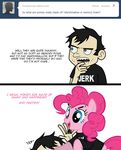  blue_eyes comic dan dan_vs equine female feral friendship_is_magic green_eyes hair horse male mammal my_little_pony pink_hair pinkie_pie_(mlp) pony unknown_artist 