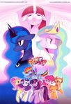  applejack_(mlp) blonde_hair blue_eyes cutie_mark equine fluttershy_(mlp) friendship_is_magic green_eyes hair hat horn horse invalid_tag lauren_faust_(character) multi-colored_hair my_little_pony pink_hair pony princess_celestia_(mlp) princess_luna_(mlp) purple_eyes purple_hair raikissu rainbow_dash_(mlp) rarity_(mlp) red_hair twilight_sparkle_(mlp) unicorn winged_unicorn wings 