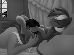  bed being_watched bestiality black_and_white cunnilingus cutie_mark equine eyes_closed female feral friendship_is_magic hair hi_res horn horse human interspecies licking long_hair lying lyra_(mlp) lyra_heartstrings_(mlp) male mammal monochrome my_little_pony nude on_back open_mouth oral oral_sex orgasm pillow pony rainbow_(artist) sex straight tongue two_tone_hair unicorn vaginal voyeur 