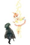  1girl ahiru ahoge ballet_slippers bracelet crown fakir feathers jewelry necklace nijimasu princess_tutu princess_tutu_(character) tutu wings 