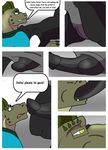  anthro biceps comic dinner_date_by_rex_equinox dragon english_text erection gay horn lizard male muscles nude oral penis reptile rex_equinox scalie sex text transformation 