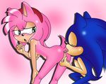  anal anal_penetration anthro anus bent_over blue_hair blush breasts butt erect_nipples eyes_closed female fingering from_behind green_eyes hair hairband hedgehog licking looking_back male mammal nipples nude open_mouth oral oral_sex penetration pink_hair pussy rimming sega sex short_hair sonic_(series) sonic_the_hedgehog straight tongue vaginal vaginal_fingering 