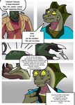  anthro biceps comic dinner_date_by_rex_equinox dragon english_text gay lizard male muscles reptile rex_equinox scalie text transformation 