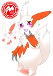  &#12500;&#12459;&#12481;&#12517;&#12454;&#12367;&#12435; ??????? fur looking_at_viewer markings nintendo pok&#233;mon pok&eacute;mon red_markings video_games white_fur zangoose zangoose_day 