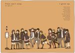  6+girls black_hair braid brown_hair chibi_maruko-chan drill_hair glasses hanawa_kazuhiko highres honami_tamae jougasaki_himeko long_hair migiwa_hanako multiple_boys multiple_girls necktie nobuya noguchi_emiko noritaka_hamazaki oono_ken'ichi sakura_momoko sasayama_kazuko scarf school_uniform short_hair sueo_maruo sugiyama_satoshi tsuchihashi_toshiko twin_braids 