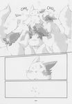  boss_(chibineco) chibineco chubby comic gay greyscale hi_res japanese_text kissing male masamune monochrome nintendo nude pok&#233;mon pok&eacute;mon shinji text translation_request video_games zangoose 