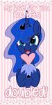  &lt;3 blue_eyes dialog english_text equine female friendship_is_magic horn horse looking_at_viewer mammal my_little_pony pony princess_luna_(mlp) sparkles steffy-beff text winged_unicorn wings 