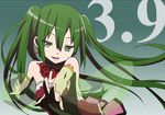  39 dated errant green_eyes green_hair hatsune_miku long_hair looking_at_viewer solo twintails vocaloid 