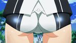  2girls animated animated_gif ass lowres multiple_girls saegusa_wakaba shinomiya_himawari short_shorts shorts sweat vividred_operation wedgie 