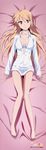  absurdres artist_request barefoot blonde_hair blue_bra bra copyright_name dakimakura dress_shirt full_body highres huge_filesize legs long_hair official_art open_clothes open_shirt orange_eyes sakura-sou_no_pet_na_kanojo scan shiina_mashiro shirt solo underwear 