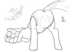  bent_over diaper equine eyes_closed female feral friendship_is_magic horn mammal my_little_pony peeing plain_background ponypadding signature sketch solo twilight_sparkle_(mlp) unicorn urine white_background 