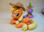  applejack_(mlp) blonde_hair cat_eyes cowboy_hat cutie_mark dragon duo equine female feral freckles friendship_is_magic green_eyes hair hat hi_res hoikarnage horse lying male mammal model my_little_pony pony real scratch scratching slit_pupils spike_(mlp) 