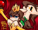  blue_eyes brown_hair crown cutie_mark equine female friendship_is_magic hair horse invalid_tag mammal my_little_pony pony rai_pony scepter shrubbery-bunny solo 