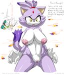  areola big_breasts blaze_the_cat blood breasts cat english_text erect_nipples feline female gblastman hedgehog huge_breasts male mammal navel nipples nosebleed nude pussy sega silver_the_hedgehog sonic_(series) text 