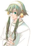  artist_request green_eyes green_hair hair_tubes ion male_focus short_hair_with_long_locks sidelocks smile solo tales_of_(series) tales_of_the_abyss white_background 