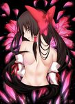  back bare_back brown_hair daive detached_sleeves dimples_of_venus hakurei_reimu highres solo touhou 