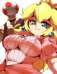  ario blonde_hair blue_eyes breasts large_breasts manly mario_(series) princess_peach super_mario_bros. toad 