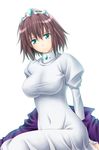  big_wednesday blue_eyes breasts brown_hair covered_navel crown henrietta_de_tristain impossible_clothes impossible_shirt large_breasts shirt solo taut_clothes taut_shirt zero_no_tsukaima 