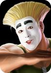  bakatono-sama blonde_hair eyebrows guile makeup male_focus sakkan solo street_fighter 