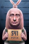  holding_sign mugshot namesake no_humans parody politician putin real_life russia sakkan sign solo usavich vladimir_putin 