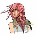  face final_fantasy final_fantasy_xiii lightning_farron lips long_hair pink_hair solo suginodai 