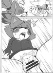  big_breasts blaze_the_cat blush breasts cat cleavage clothed clothing comic drooling erect_nipples erection eyes_closed feline female hair hedgehog lagomorph male mammal michiyoshi nipples penetration penis pussy saliva sega sex silver_the_hedgehog smile sonic_(series) straight vaginal vaginal_penetration 