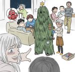  4832 6+boys bad_id bad_pixiv_id blue_eyes blush christmas ghillie_suit johnathan_mar jormungand koko_hekmatyar lehm_brick mao_(jormungand) multiple_boys socci_renato sofia_valmer tears toujou_akihiko ugo white_hair william_nelson 