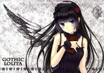  black_hair book dress goth-loli kazuharu_kina long_hair 