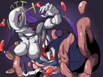  bad_id bad_pixiv_id breasts double_(skullgirls) extra_mouth habit large_breasts monster oroshiso red_eyes skullgirls tentacles 