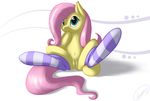  equine female feral fluttershy_(mlp) friendship_is_magic fur hair horse mammal my_little_pony pink_hair plain_background pony presenting presenting_pussy pussy sitting skipsy socks solo spread_legs spreading yellow_fur 
