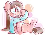  brown_hair clothing crossover equine female feral friendship_is_magic gravity_falls hair horse invalid_tag mabel_pines mammal my_little_pony ponification pony rustydooks solo sweater 
